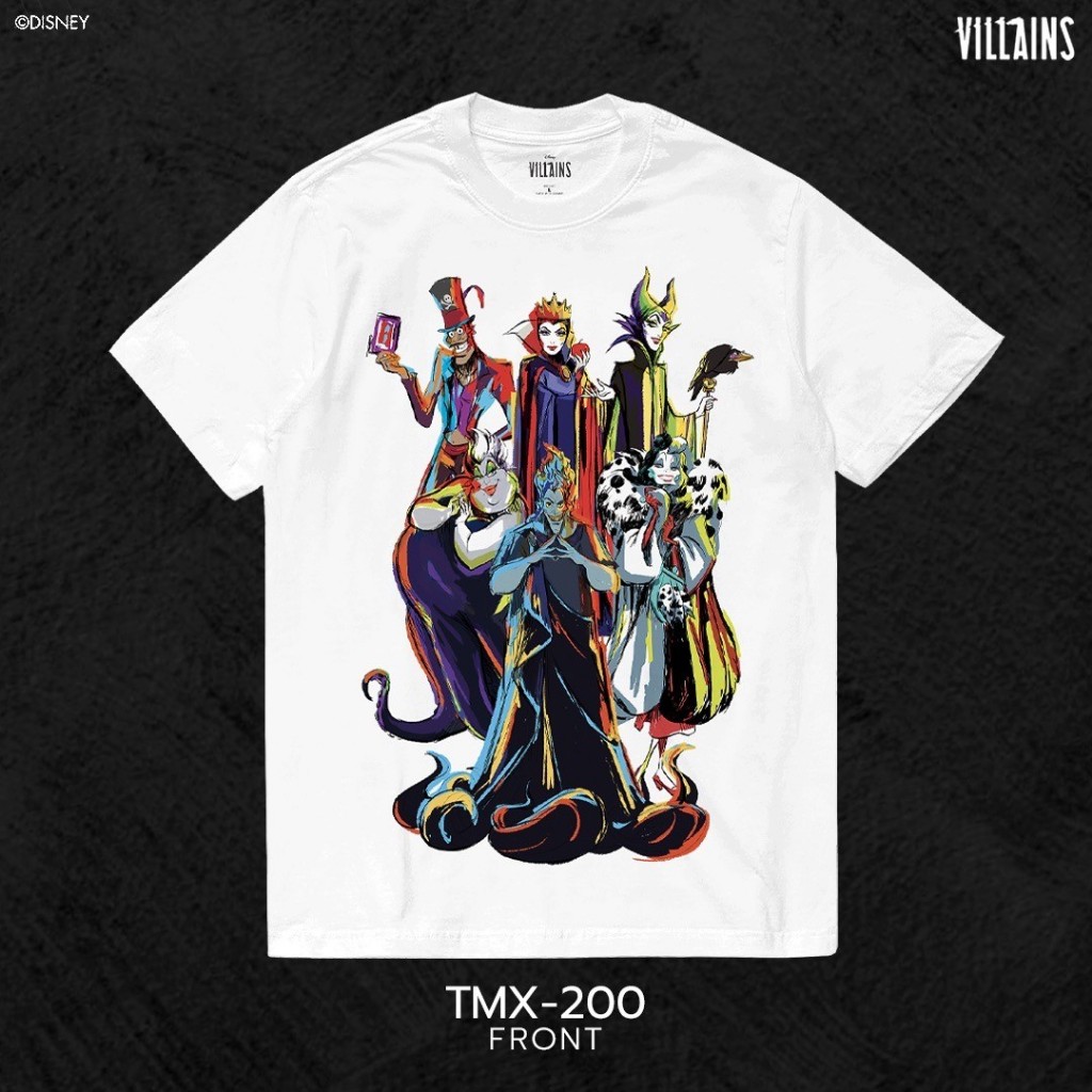 Power 7 Shop เสื้อยืดการ์ตูน ลาย "Disney Villains" ลิขสิทธิ์แท้ DISNEY (TMX-200) — صورة 2