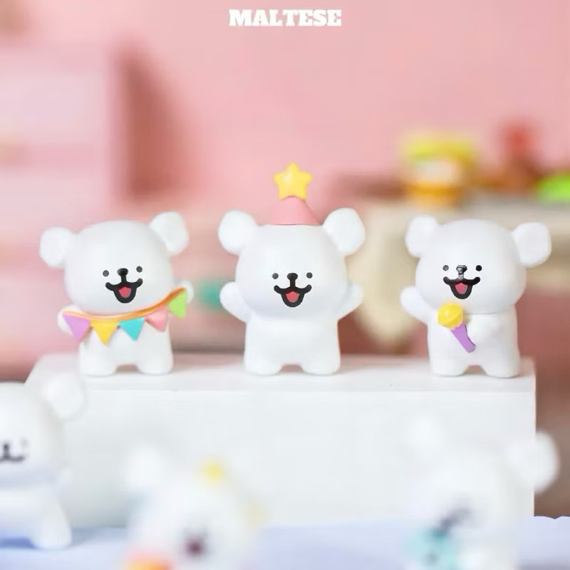 ( 1 ซองได้ 5 ตัว ) MALTESE Mini happy GOGO Party Series V.2