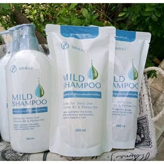 ยาสระผมศิริราช​ (ชนิดเติม) 1ถุง​ (refill) SIRIRAJ MILD Shampoo 1ถุง​ 250ml.