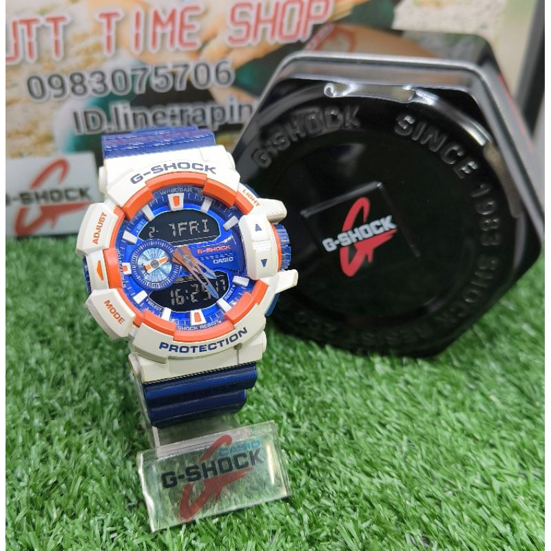 G-Shock มือสองCMGรุ่น 🤍GA-400CS-7A💙🧡กันดั้ม