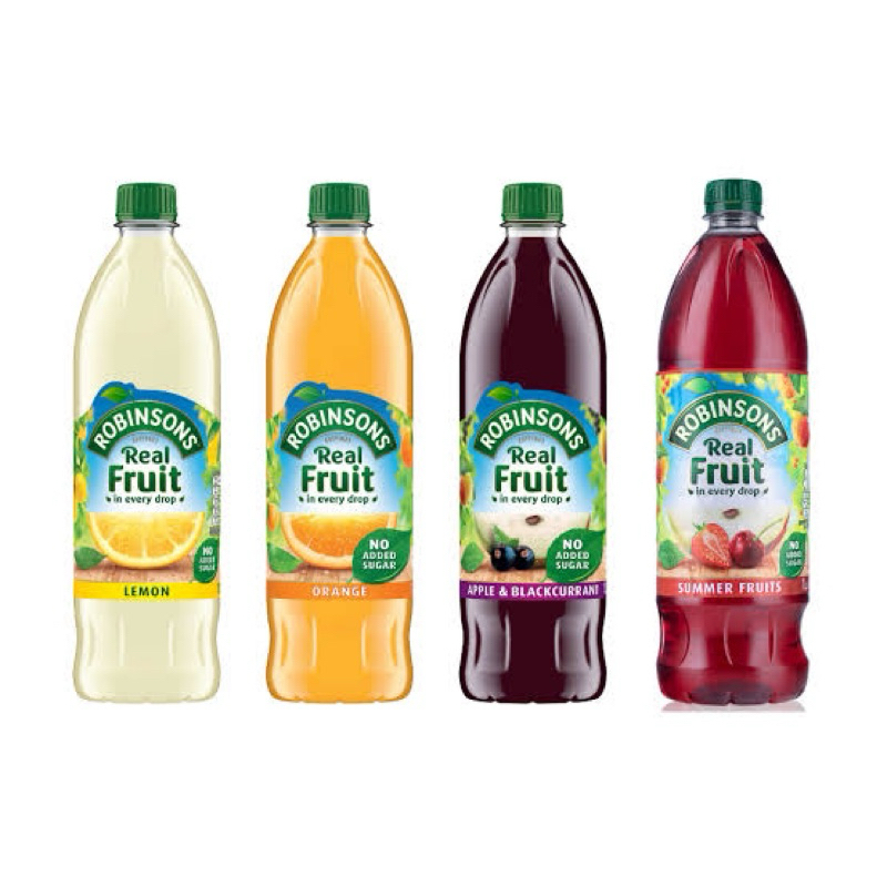 Robinsons juice apple&pear / orange pine apple/ summer fruit/ orange 1ลิตร น้ำผลไม้ชนิดเข้มข้น นำเข้