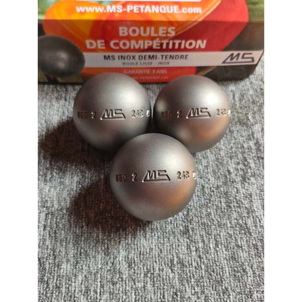 ลูกเปตอง เอ็มเอส MS INOX สแตนเลสแข็ง นำเข้าจากฝรั่งเศส