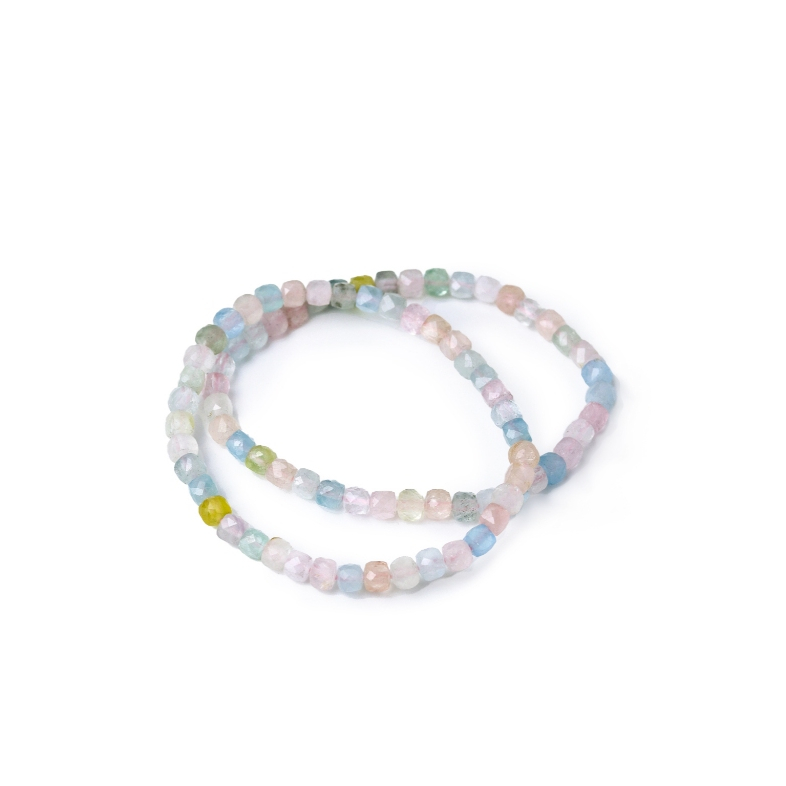 LUCYSUMMER กำไลข้อมือหินแท้ Beryl - แบริล ขนาด 4.5x4.5 มม เจียรเหลี่ยม (กำไลหินแท้ รับประกันหินแท้) - รูปที่ 2