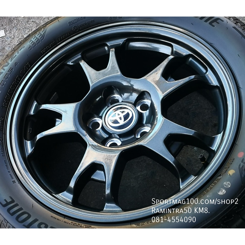 ล้อแม็กมือสอง Toyota Zedtion 5รู114 สีดำ 6.5-17นิ้ว (4วง)