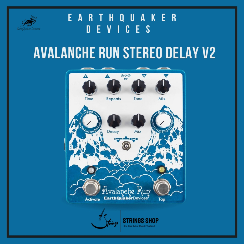 เอฟเฟคกีตาร์ EarthQuaker Avalanche Run Stereo Delay V2