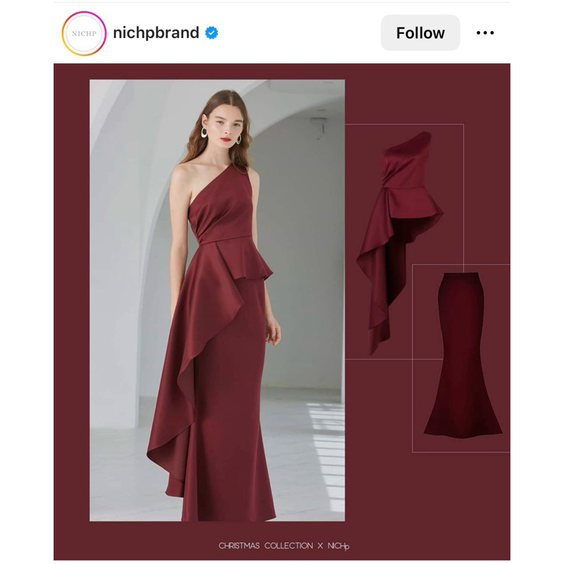 ชุดออกงาน มือสอง ของNichp สภาพดีมาก (บน+ล่าง)