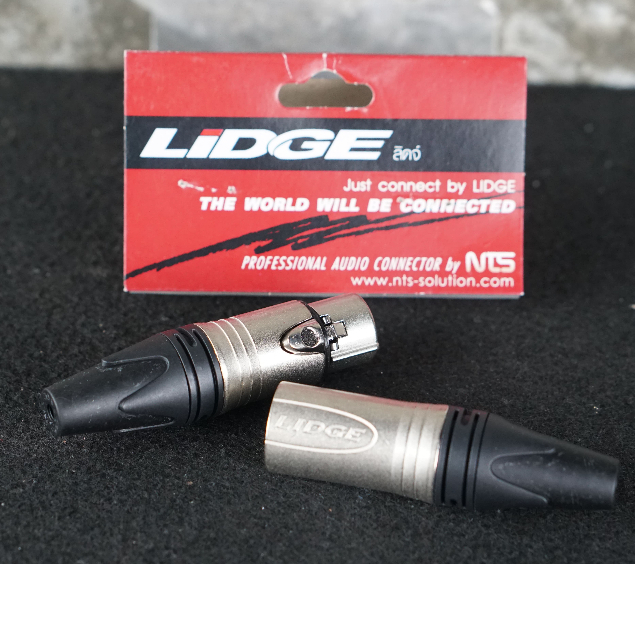 LIDGE คอนเน็คเตอร์ YM777 YM-001A + YM-002A XLR อย่างละ1ตัว