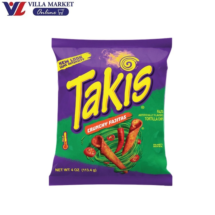 Takis Crunchy Fajitas (ห่อใหญ่113.4G ) ขนมข้าวโพด รสเผ็ด เปรี้ยว