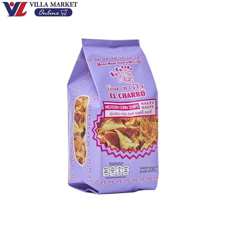 เอล ชาร์โร แม็กซิกัน คอร์น ชิพส์ รสเค็ม 200G El Charro Mexican Corn Chips Salty