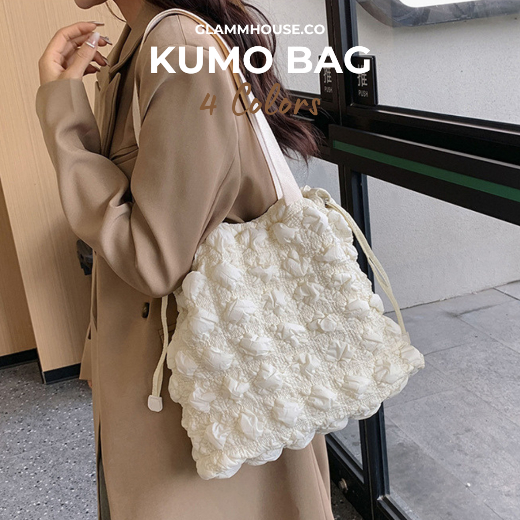 Glammhouse - Kumo bag กระเป๋าสะพายแฟชั่น น้องนุ่มนิ่มน่ารักมากๆ ใบนี้ใส่ไอแพดได้ด้วยค่าา