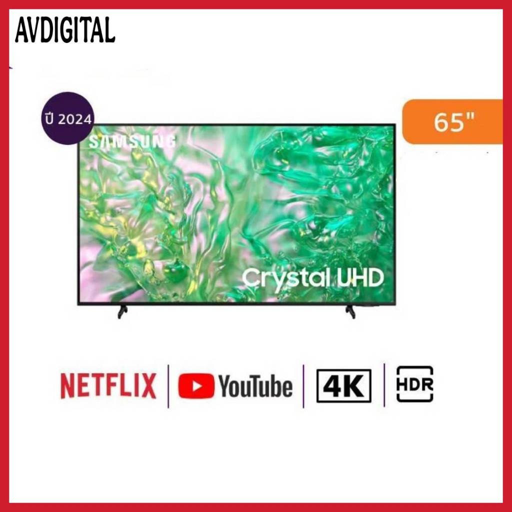 Samsung Crystal 65DU8100 UHD 4K Smart TV 65DU8100 ขนาด 65 นิ้ว รุ่น UA65DU8100KXXT