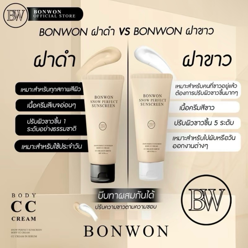 สั่งในไลฟ์ลด 50%❗️ครีมกันแดด 🔆 บอนวอน BONWON SPF 50 PA+++