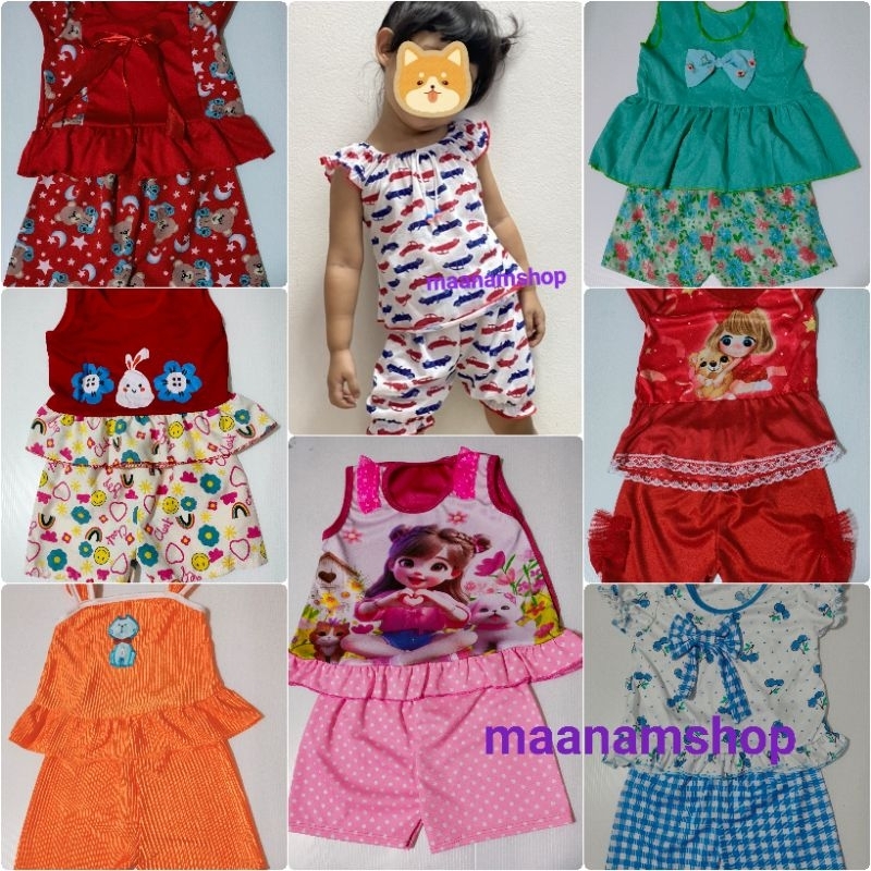 ชุดเด็กผู้หญิง ราคาส่ง สำหรับเด็ก 6 เดือนถึง 12 เดือน size:S
