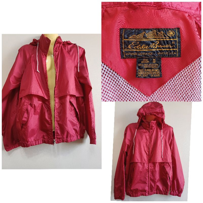Vintage Eddie Bauer Windbreaker Jacket Men Size M รอบอก 47นิ้ว
