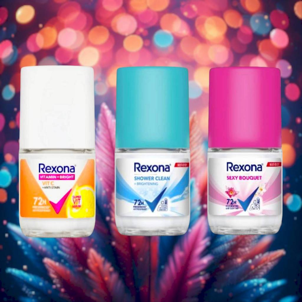 โรลออนเรโซนาเซ็กซี่ 25 มล. (ขวดแก้ว) Rexona ระงับกลิ่นกาย 72 ชม.