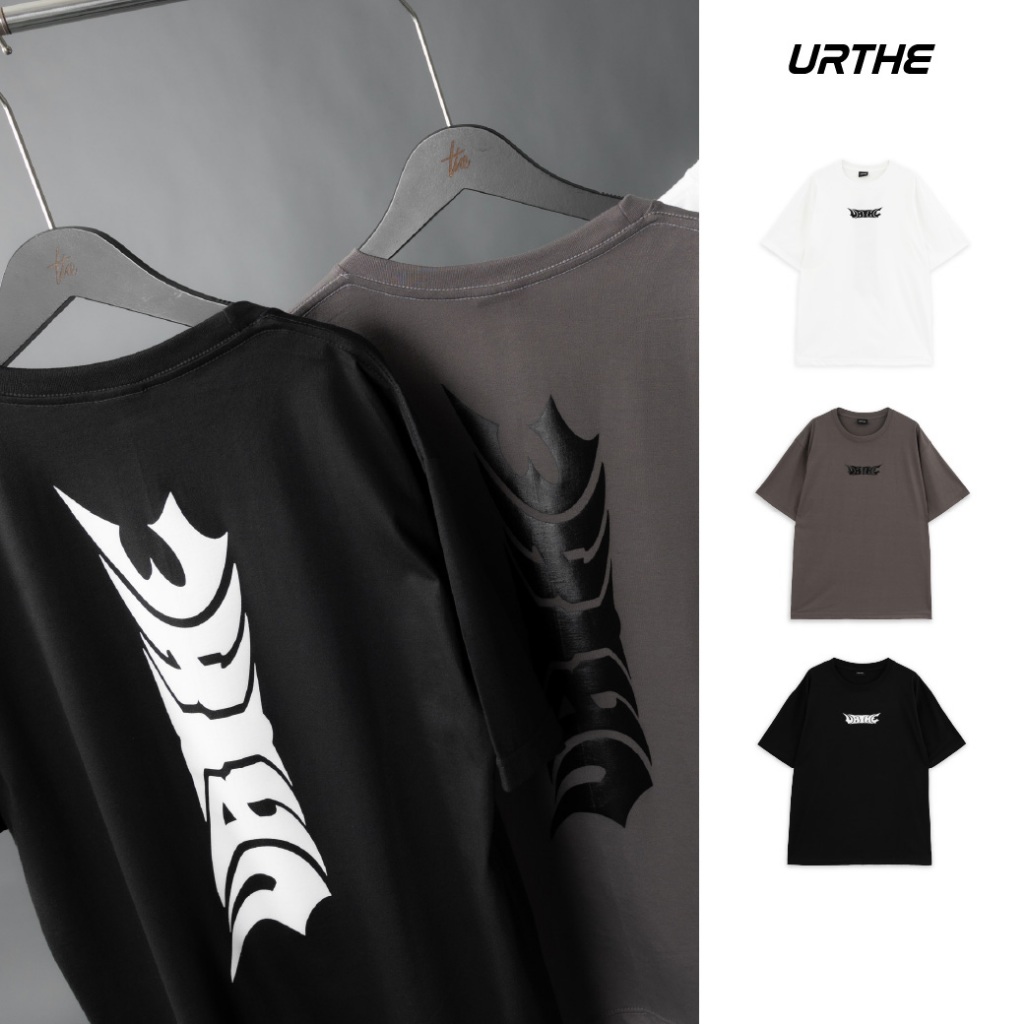 URTHE - เสื้อยืด เเขนสั้น สกรีนลาย รุ่น BAT TM