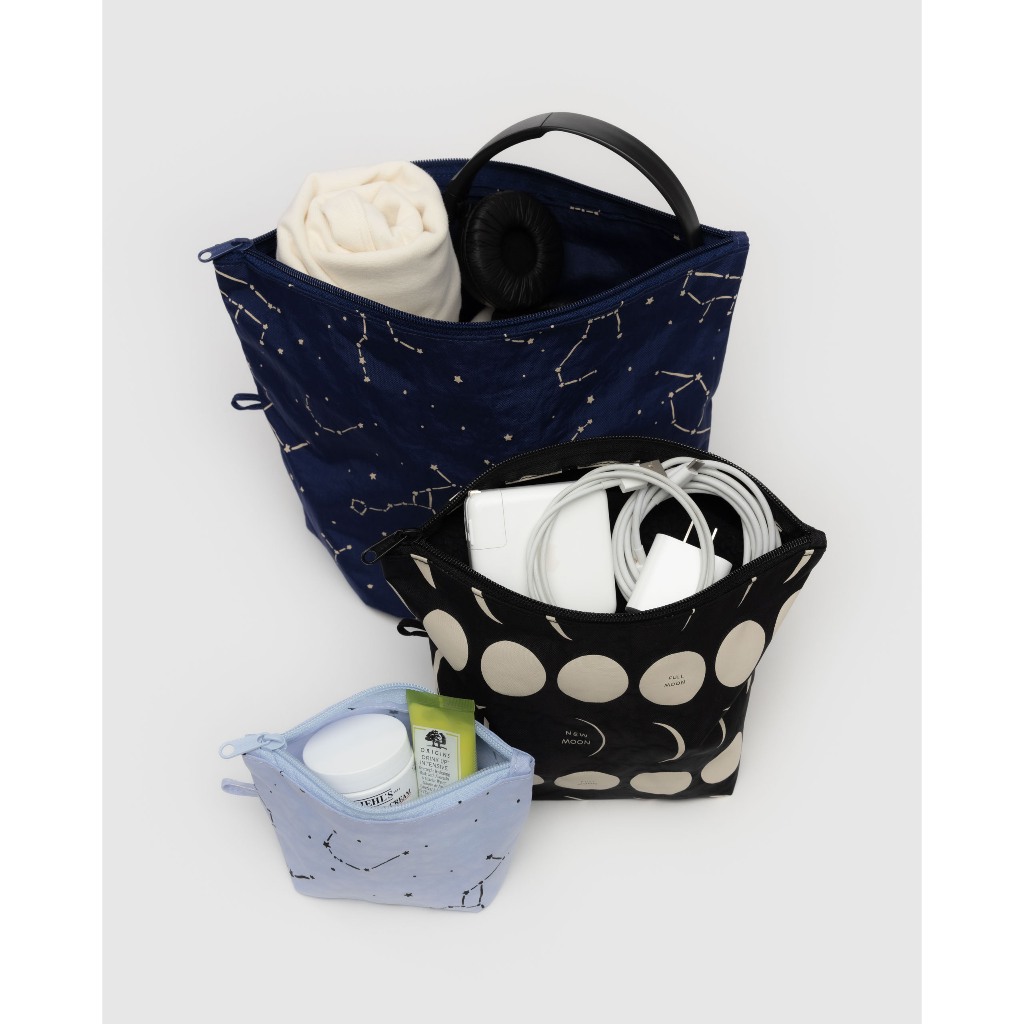 (พร้อมส่ง) BAGGU Go Pouch Set กระเป๋าใส่ของเอนกประสงค์ เหมาะสำหรับใส่ของเดินทาง เซ็ทละ 3 ชิ้น กระเป๋าจัดระเบียบ