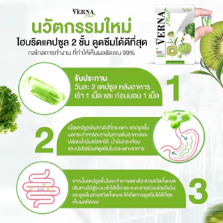 [ส่งฟรี+พร้อมส่ง] Vernaplus เวอร์น่าพลัส ล้างสารพิษ ดีท็อกซ์ ช่วยเรื่องการขับถ่ายดี ลด หน้าท้อง ช่วยคุมหิว