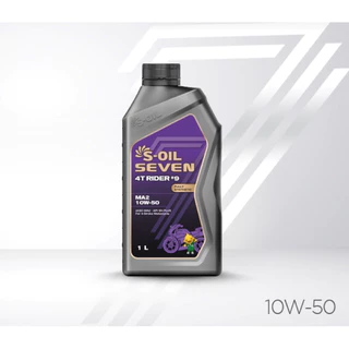 S-OIL 7 4T RIDER #9 MA2 10W50 น้ำมันเครื่องมอเตอร์ไซค์สังเคราะห์ 100%