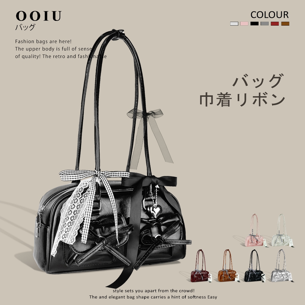OOIU bag กระเป๋าหนังพียู ทรง stand oil รุ่นสายจิ๋ว งานป้าย OOIU