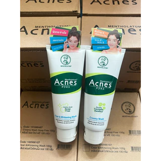 โฟมล้างหน้า เมนโทลาทั่ม แอคเน่ส์ Acnes Mentholatum wash 100ml