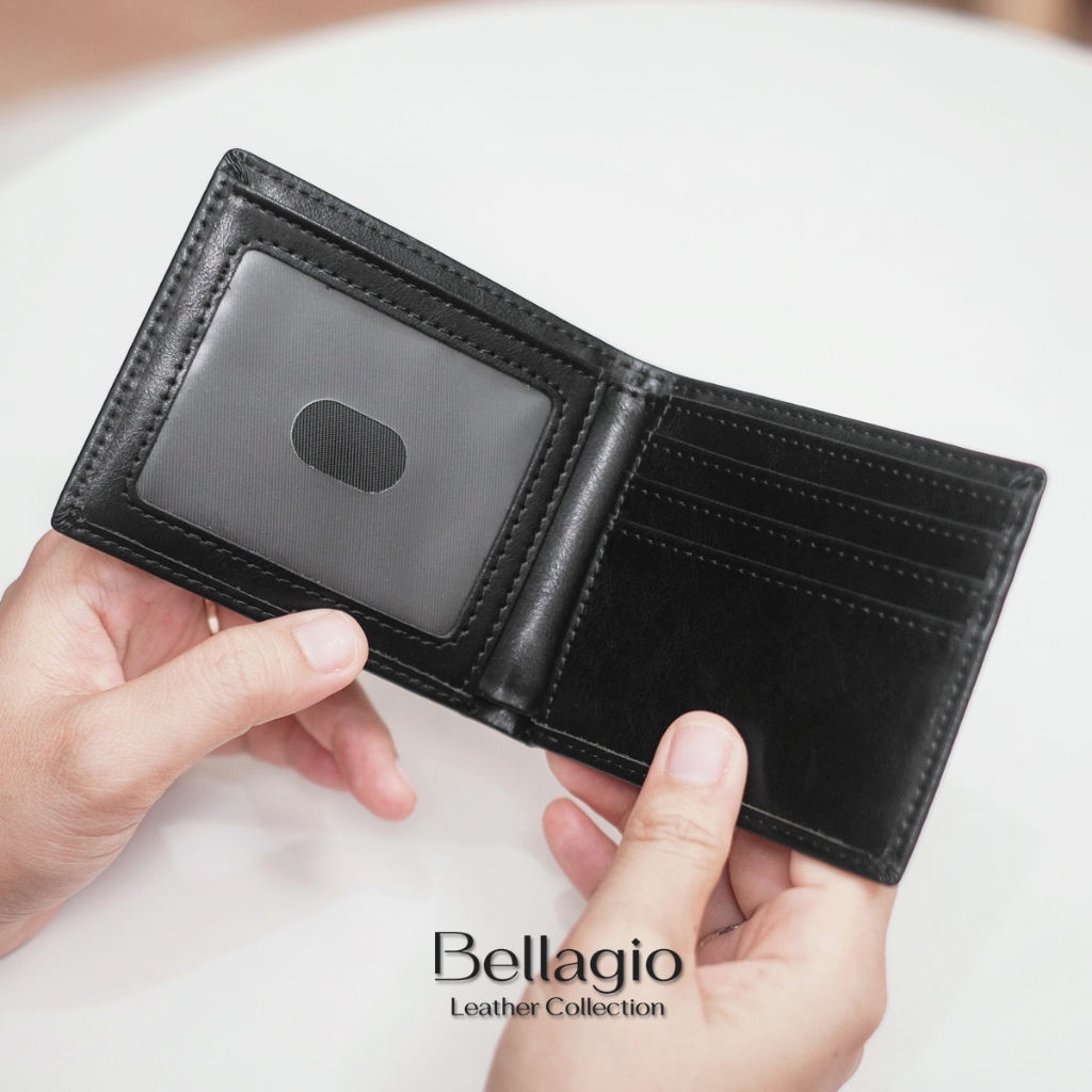 Bellagio รุ่น Merino Slim Wallet กระเป๋าสตางค์ผู้ชายหนังวัวแท้ ทรงบางสลิม พกพาสะดวก