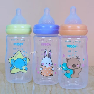 Toddy ทอดดี้ ขวดนมคอกว้าง จุกไม่ดูดไม่ไหล ขวดนม 5 และ 9 ออนซ์