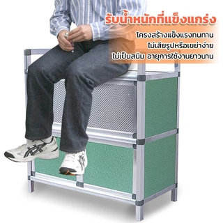 PERDKPAPA ตู้กับข้าวมินิ ตู้กับข้าว ตู้เสื้อผ้า ตู้อเนกประสงค์ ต้องมีการประกอบ 2 ชั้น ตู้ครัวประหยัดพื้นที่
