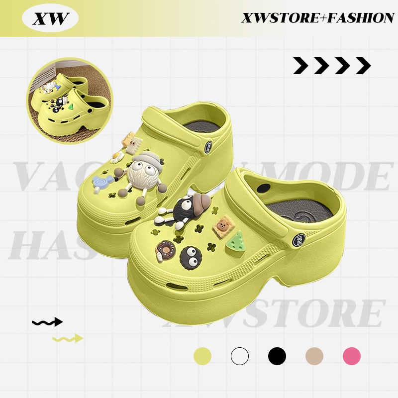 XWshopee แฟชั่นฮิต รองเท้าแตะแบบสวมแฟชั่น หัวโตงานดีงานปัง เสริมส้นหนาๆ น้ำหนักเบา สีสวยสุดแซ่บ ไม่อยากพลาดโปรดีๆกดสั่งไ