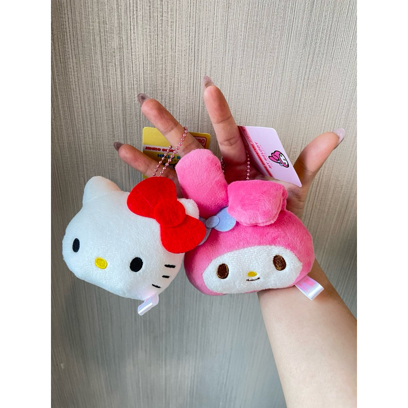 🎀 พวงกุญแจ Kitty MY MelodyHead 🇯🇵ของแท้ 100% จากญี่ปุ่น หายากแบบนี้พลาดไม่ได้