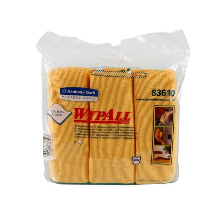 38610 ผ้าไมโครไฟเบอร์ WYPALL* Microfiber Cloths – Yellow