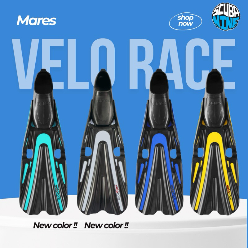 สีใหม่มาแล้ว ‼️ ฟิน ยี่ห้อ Mares รุ่น Volo Race 👍ของมันต้องมี!!!