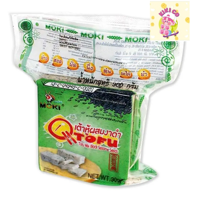 พร้อมส่งจ้าาา!!! ( ส่งแช่เย็น ) moki โมคิ เต้าหู้โมคิ เต้าหู้ เต้าหู้ผสมงาดำ 300 กรัม