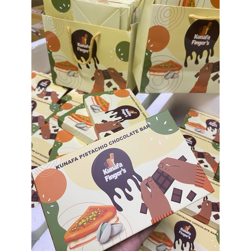 ช็อคโกแลตดุไบที่คนพูดถึงมากที่สุด Kunafa fingers 160 กรัม