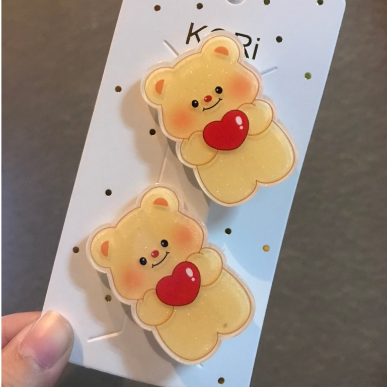 A1195 กิ๊บติดผม ลายน่ารัก ยอดฮิต (ไม่มีแผงให้) สินค้าพร้อมส่งในไทย