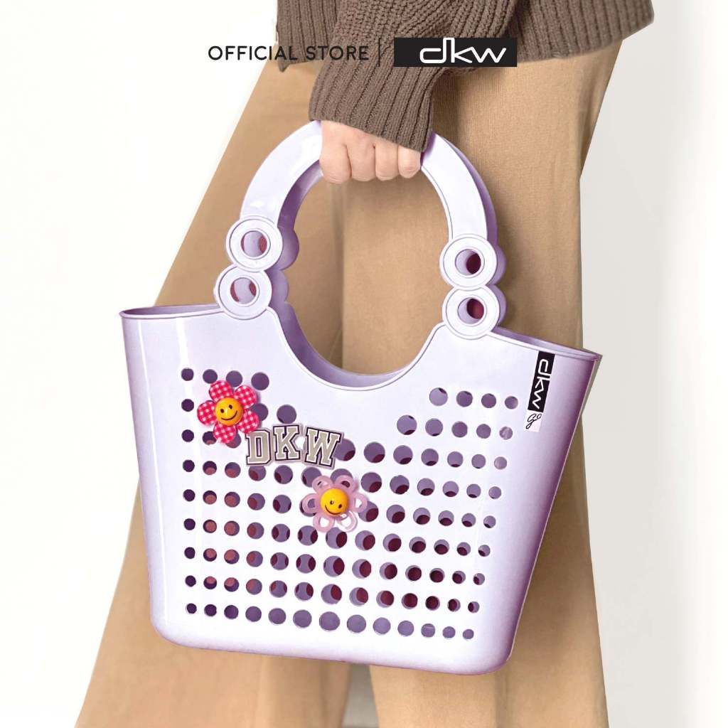 DKW HH-3200 กระเป๋าพลาสติก (มีหลายสี) กระเป๋าชายหาด กระเป๋าถือ ช้อปปิ้งแบ็ค Shopping bag