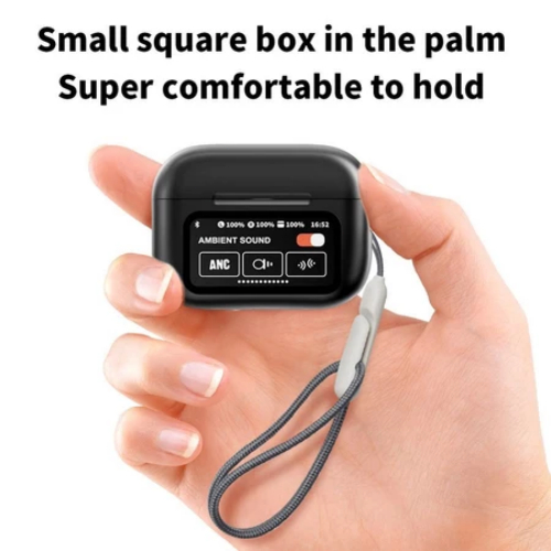 ใหม่ A9 Pro anc หูฟังไร้สายบลูทูธหน้าจอสัมผัสอัจฉริยะ 5.4 พร้อมไมโครโฟน IPX5 ลดเสียงรบกวน TWS และความเที่ยงตรงสูงหูฟังบล