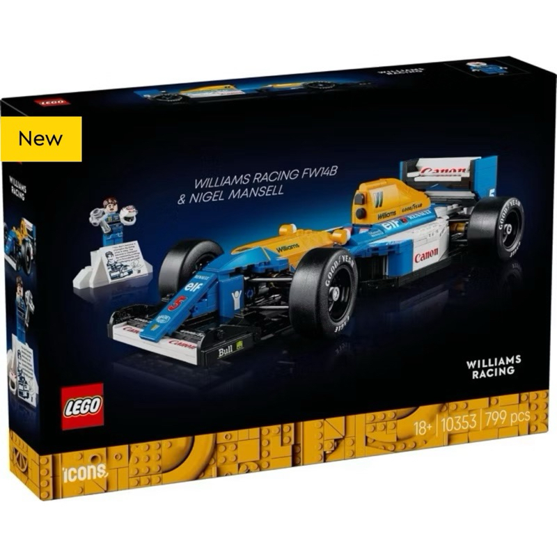 Lego Icons 10353 Williams Racing FW14B & Nigel Mansell