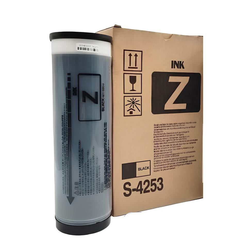 หมึกเครื่องโรเนียวระบบดิจิตอล  สีดำ ราคาต่อหลอด S4253 เทียบเท่า สำหรับเครื่อง EZ/RZ/MZ