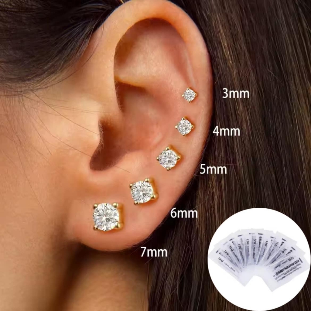 🇹🇭 แท่งขยายหู เครื่องมือเจาะหู  คิ้ว สะดือ ร่างกาย มีขนาด ตั้งแต่0.8มิล-2.0มิล ร้านค้าไทยส่งไวแน่นอน - รูปที่ 5