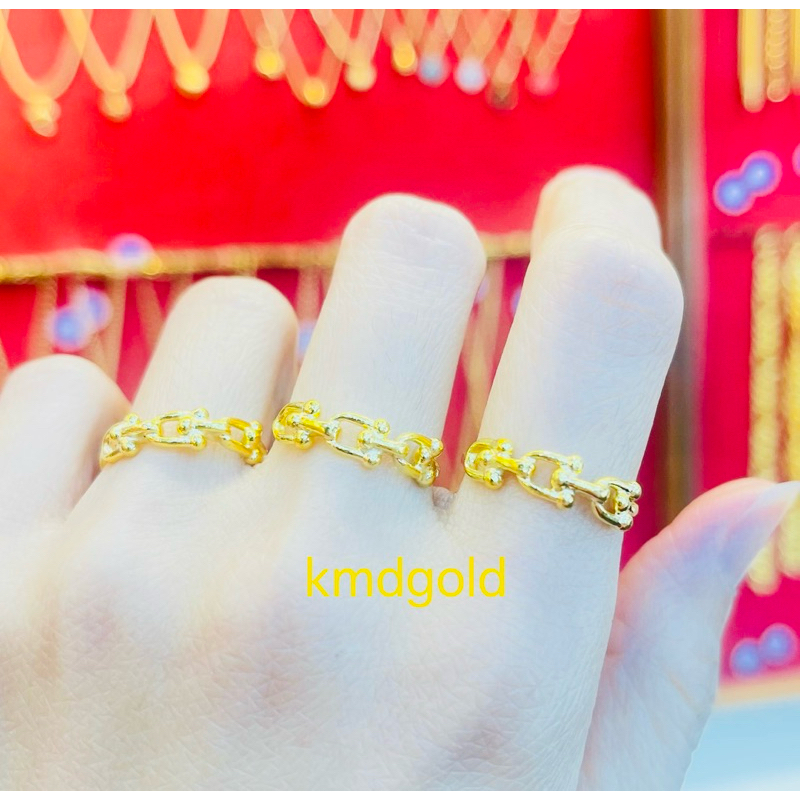 KMDGOLD แหวนทองครึ่งสลึง ทองแท้พร้อมใบรับประกัน