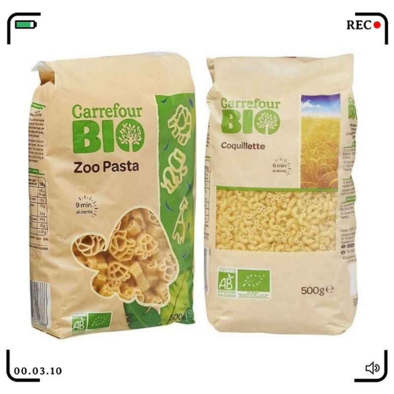 Carrefour Bio🇧🇪 เส้นพาสต้า  500กรัม จากเบลเยี่ยม