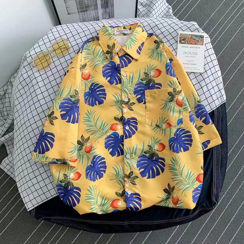 เสื้อฮาวาย เสื้อใส่เที่ยว สีสวย ใส่สบาย แห้งไว ไม่ต้องรีด