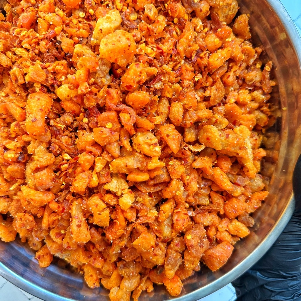 น้ำพริกกากเจียว น้ำพริกกากหมูเจียว ใช้มันแข็งล้วนๆ ตรา เอส พี ฟู้ดส์ - รูปที่ 3