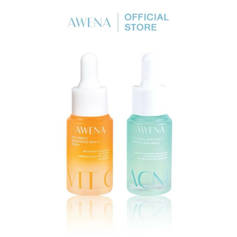 AWENA VITC SERUM & ACNE SERUM เซรั่มแก้มกี้ ลดสิวผิวใส ใน
