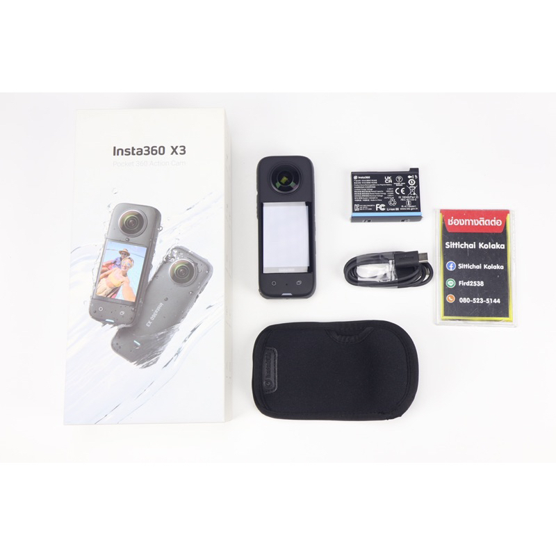 Insta360 One X3 Pocket 360 Action Camera (มือสอง) 📦มีของพร้อมส่ง📌(กรุงเทพฯ & ปริมณฑล พร้อมส่งด่วนภาย