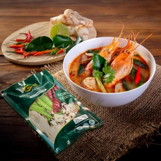 ชุดต้มยำ ตรา กอเงินฟาร์ม ชุดต้มยำ สำเร็จรูป TumYum Cha Gorngern Farm Brand ขนาด 35 กรัม ประกอบอาหาร