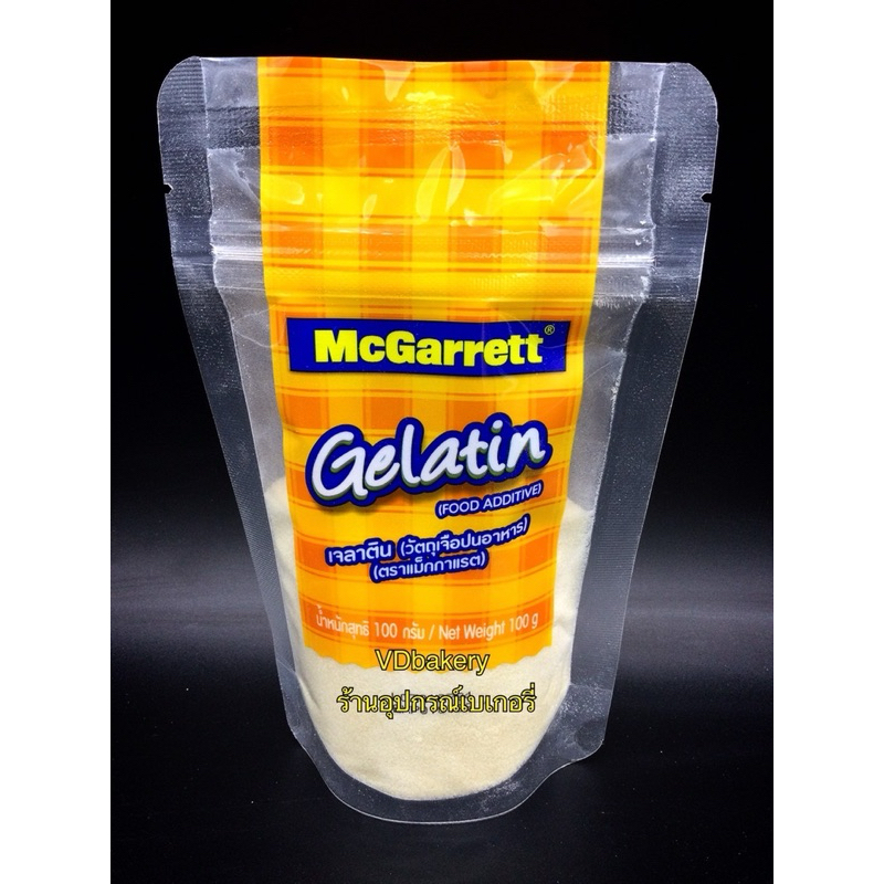 เจลาติน ตราแม็กกาแรต (100 g.) Gelatin McGarrett