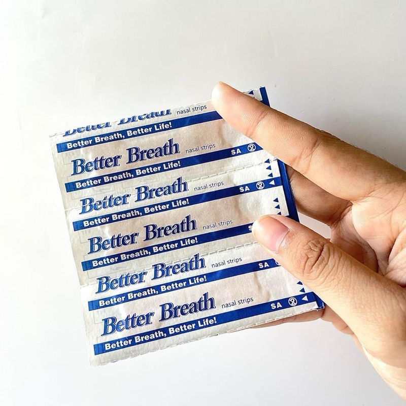 (ไม่มีกล่อง)ของแท้แผ่นแปะจมูก BetterBreath 10ชิ้นนอนกรน คัดจมูก แผ่นแปะคัดจมูกที่แปะคัดจมูก แก้ปัญหานอนกรนลดกรนนอนกรน