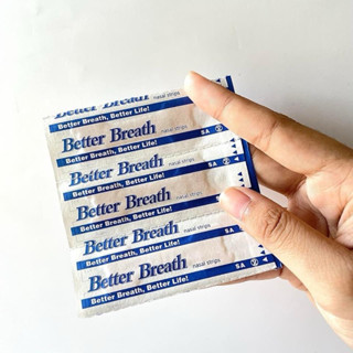 (ไม่มีกล่อง)ของแท้แผ่นแปะจมูก BetterBreath 10ชิ้นนอนกรน คัดจ…